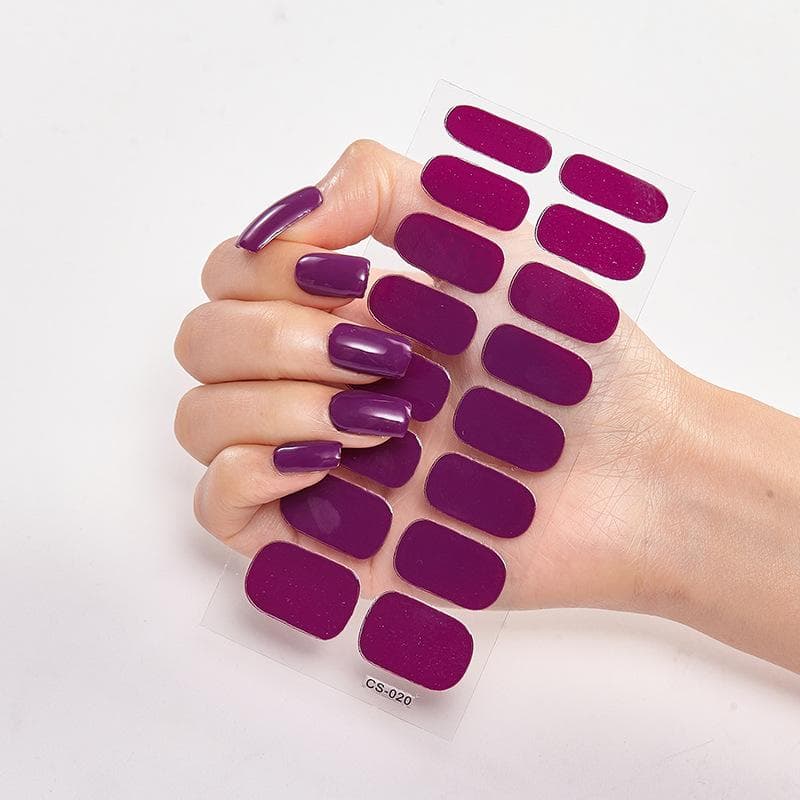 2025 New No Glue Gel Nail Stickers Waterproof Matte Press On Nails for Women