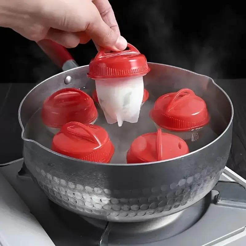 Egg Poachers Multi-ply Non-Stick Silicone Egg Cookers – Easy Boil and Steam Kitchen Gadgets for Perfect 3pc