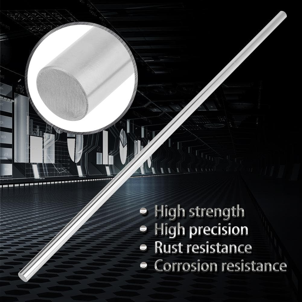 1pc Bearing Steel Cylinder Rail Linear Shaft Straight Round Rod 10mm Diameter(500mm)