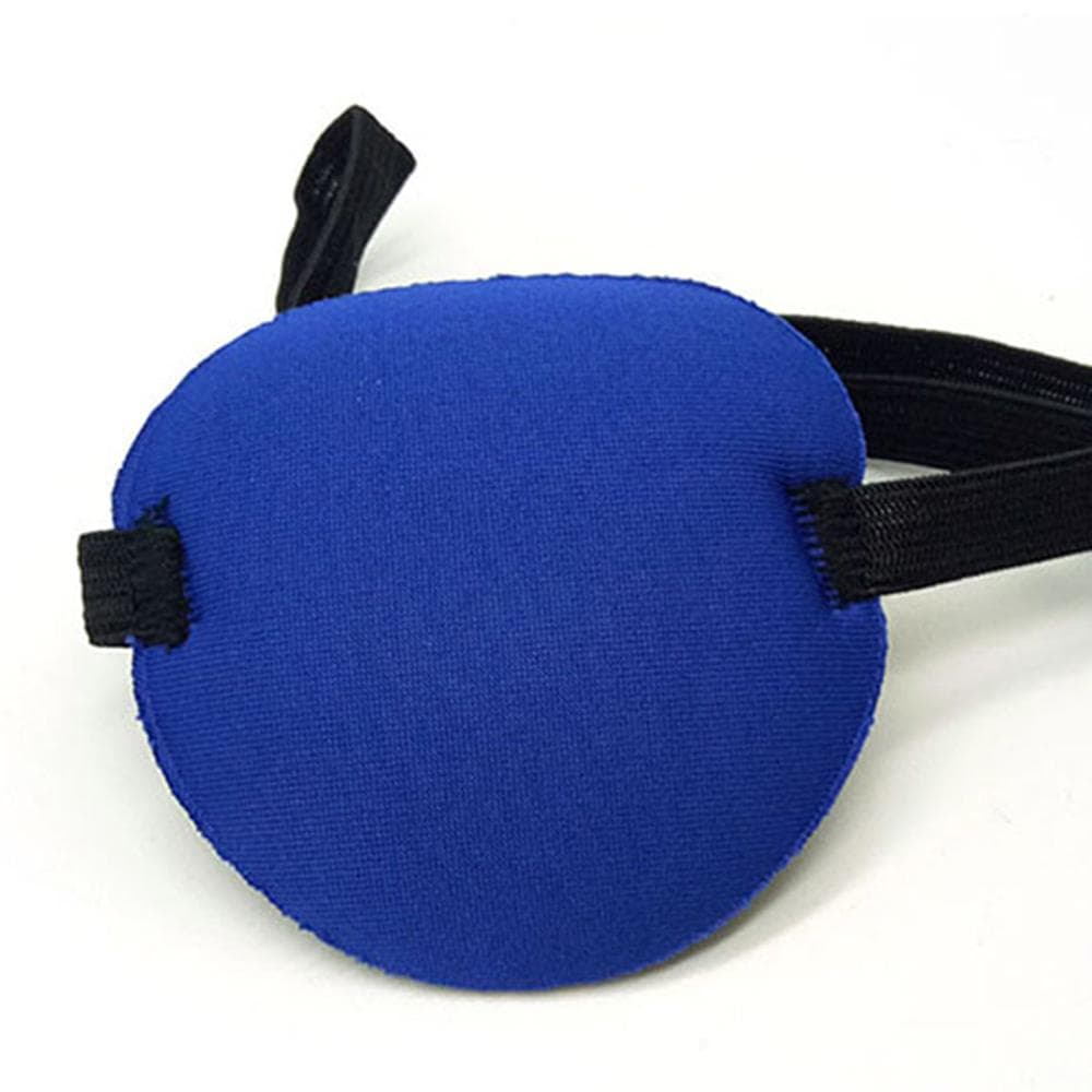Single Eye Mask Adjustable Soft & Comfortable 3D Eye Patch Single Eye Cover for Adult & Kids blue