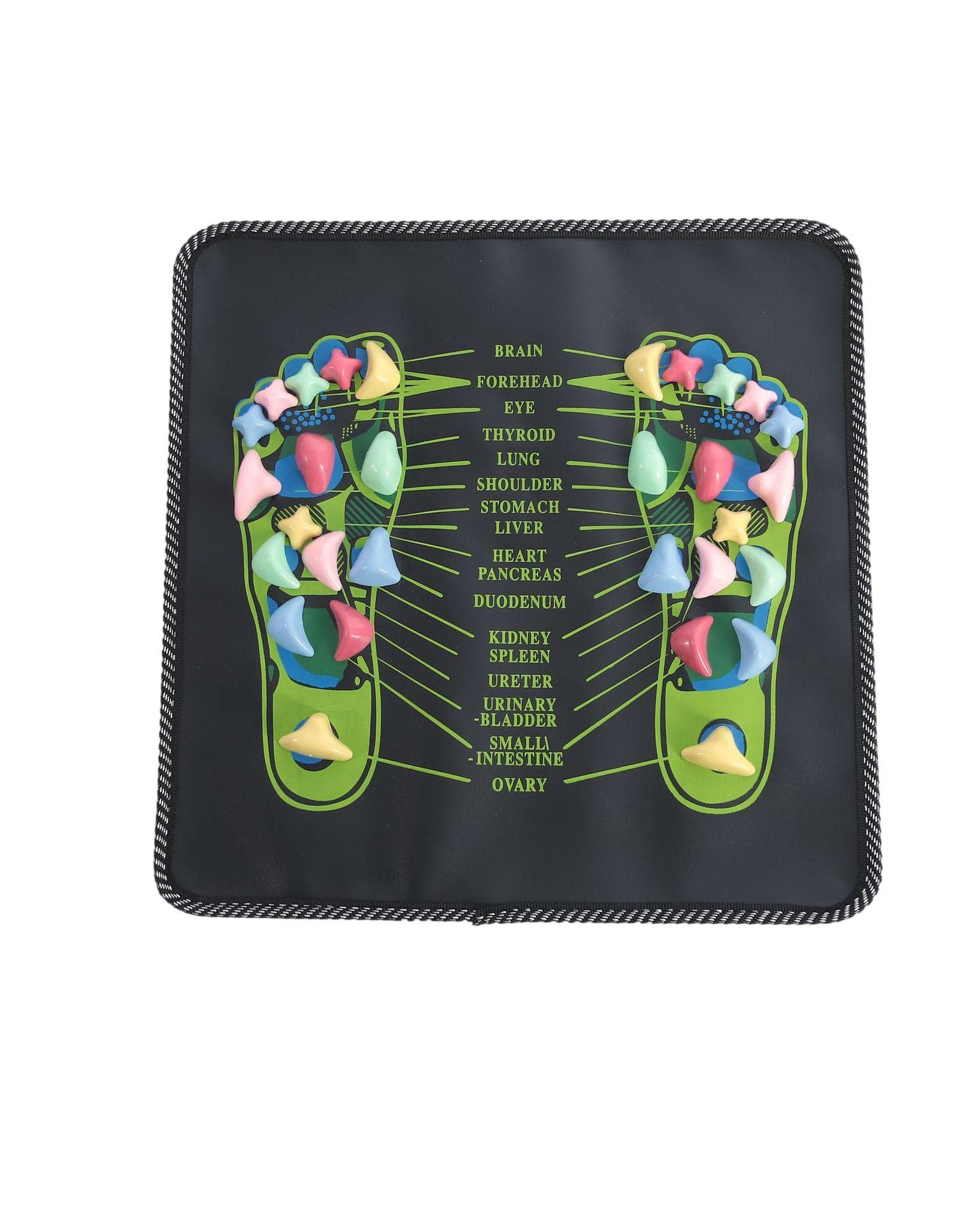 Foot Massage Mat Acupressure Relax Massage Pad Trigger Point Heath Therapy Sole Massager Cobbled Road