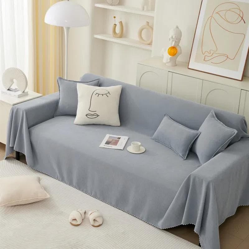 Solid Color Sofa Cover Blankets Chenille Sofa Cover for Living Room Modern Couch Protector Covers Soft Thicken Sofa Towel Decor 180x90cm 1pcs