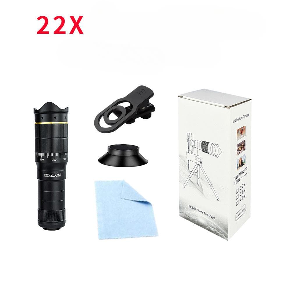 Wholesale.Manufacturers Supply Mobile Phone Telescope 32X Telephoto High-definition Outdoor 4K External Lens Foreign Trade Cross-border Wholesale.