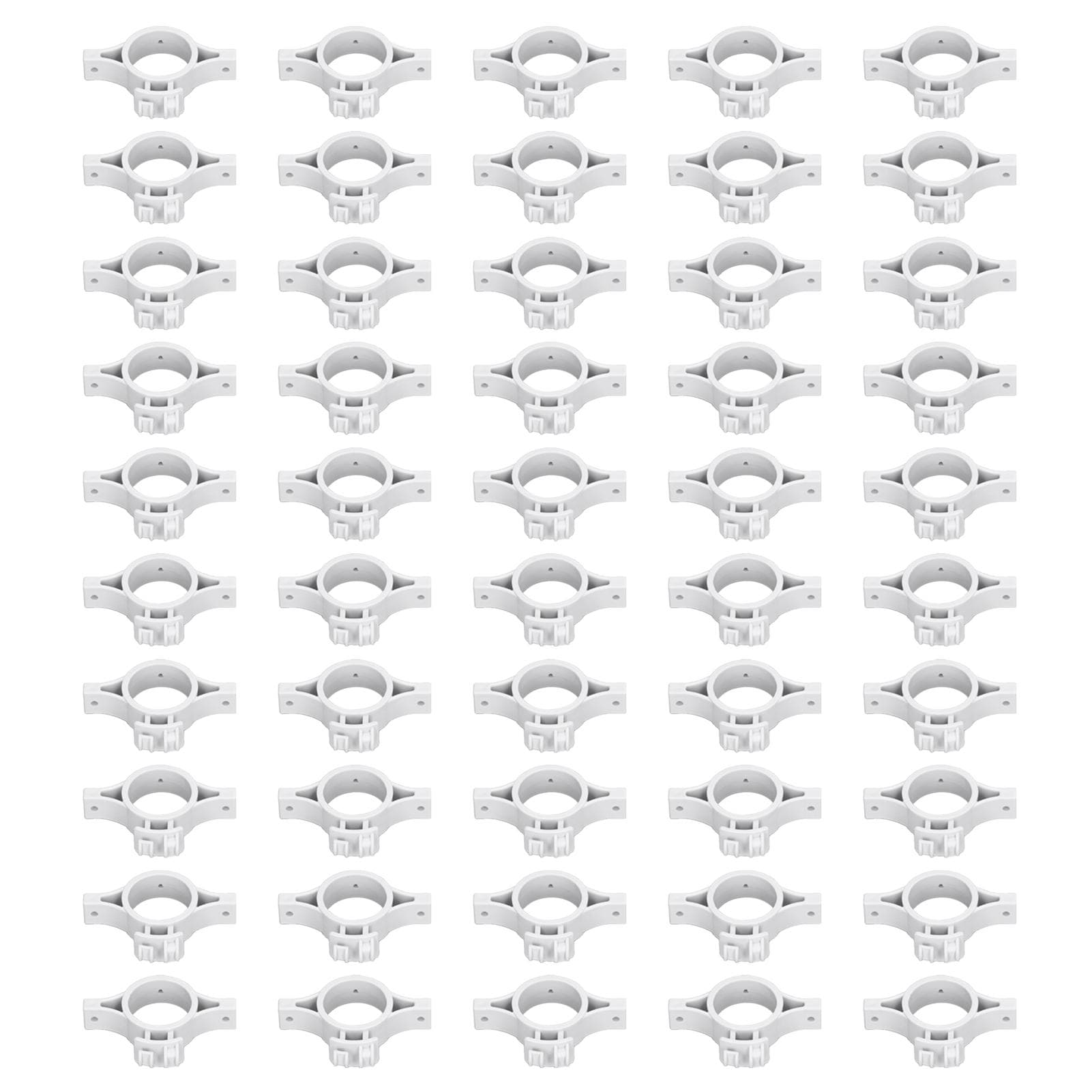 50pcs Electric Fence Insulators Pulse Electric Fence Terminal Rod Insulators with 3.2cm Hole for gray