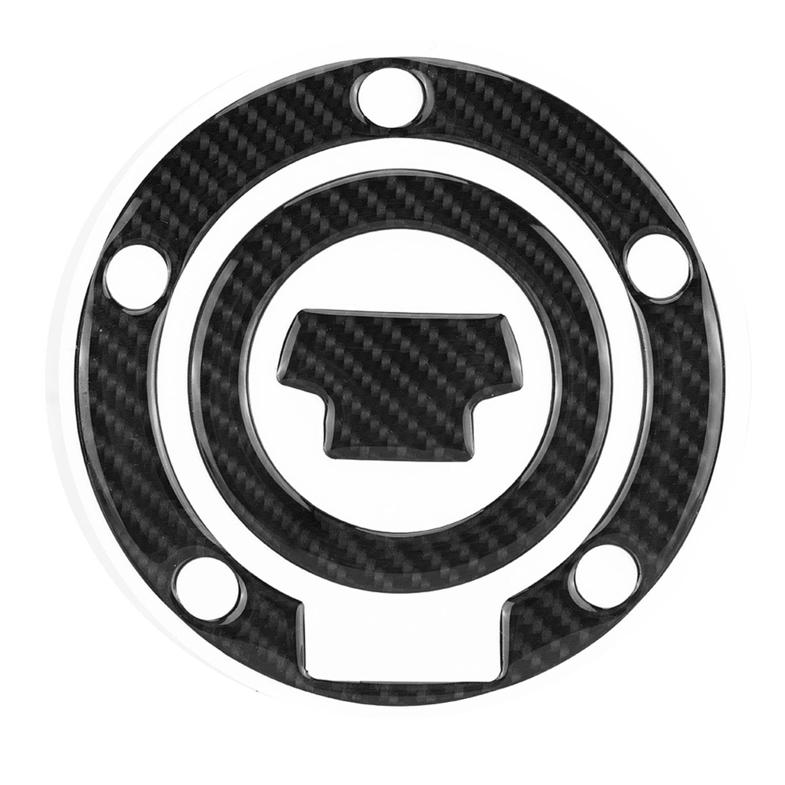 Carbon Fiber Motorcycle Gas Tank Cap Pad Cover Sticker Decals for YZF R1 R6