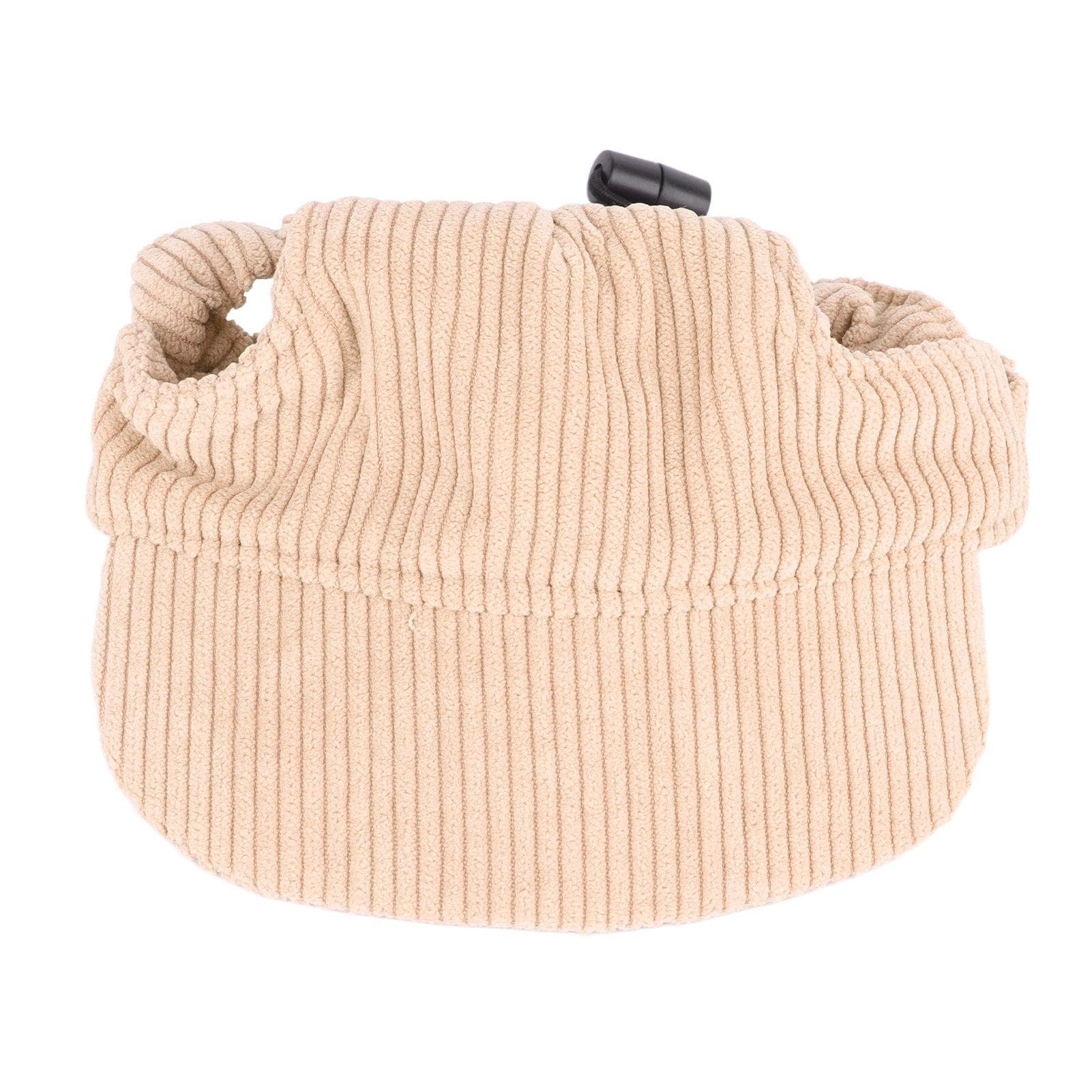 Summer Pet Sun Hat Adjustable Corduroy Casual Pet Hat Lightweight Stylish Pet Hat for Dogs Cats XS 24in: 63.5 X 48 X 50.8cm / 25 X 18.9 X 20in khaki