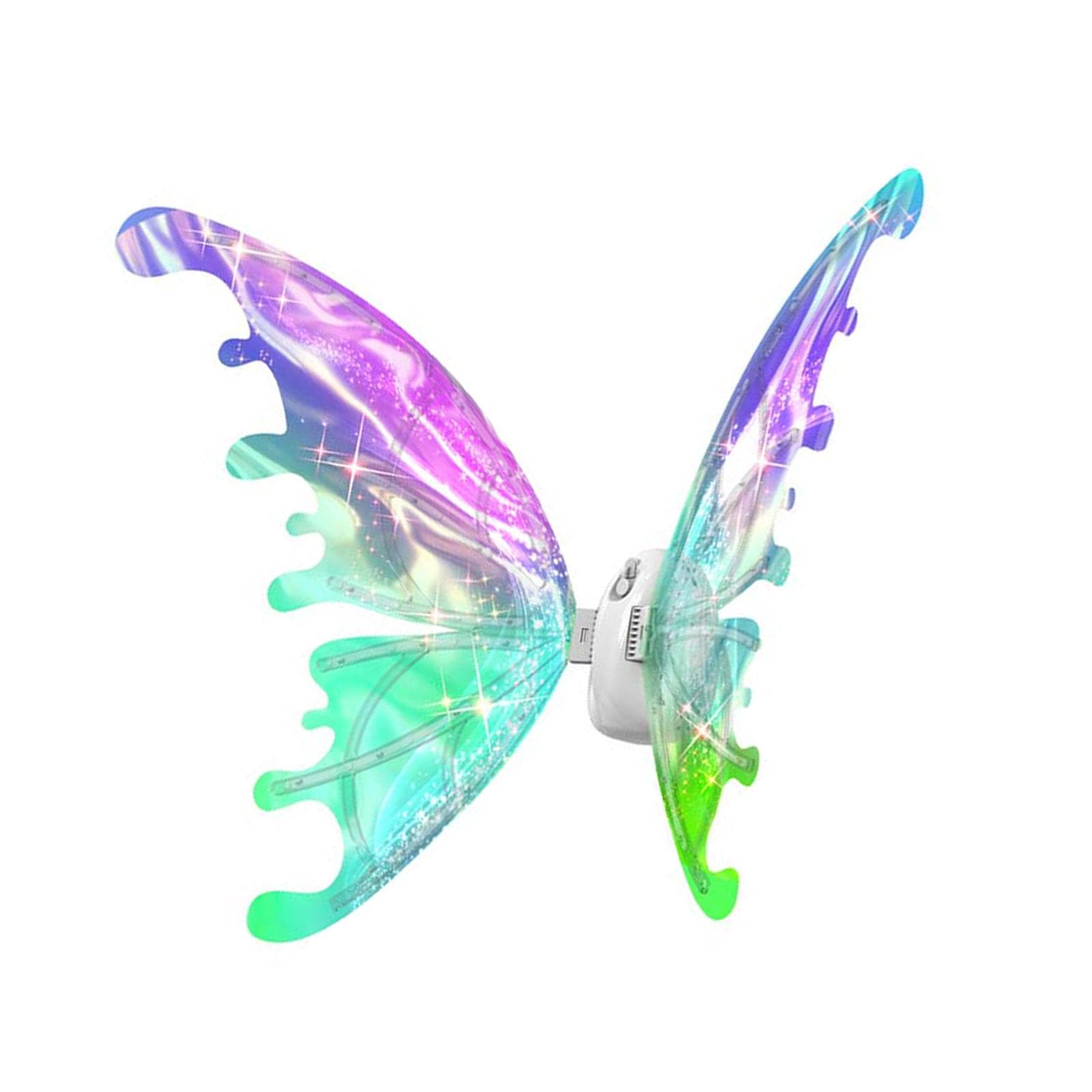 Elf Wings Fairy Wings Costume Accessory for Women Kid Girl DIY Assembly without LED Light with LED Light pink