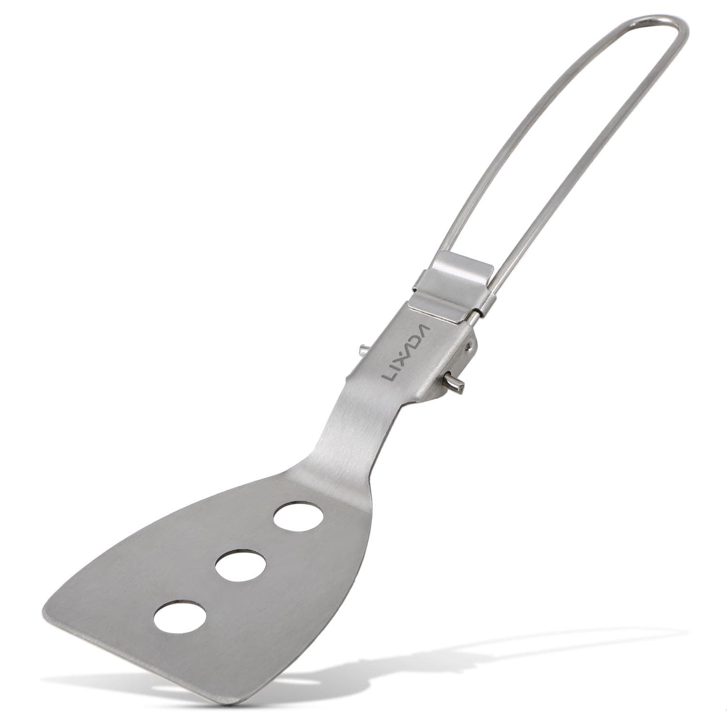 Lixada Stainless Steel Folding Spatula Food Turner Outdoor Camping Cooking Accessories Stainless Steel