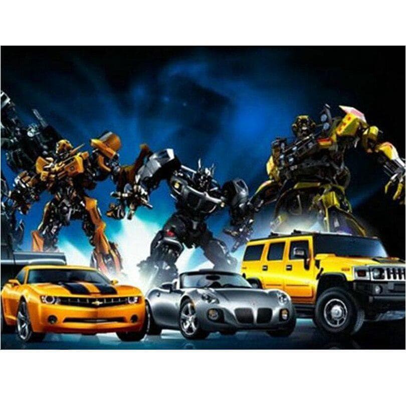 5D DIY Diamond Painting Cartoon Painted Car Man Embroidery Cross Stitch Embroidery 20X30CM