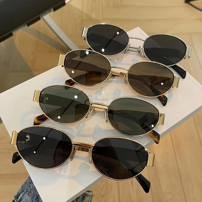 1/4piece Stylish Women's Oval Glasses Casual Daily Wear Fashionable Eyewear Trendy Accessories