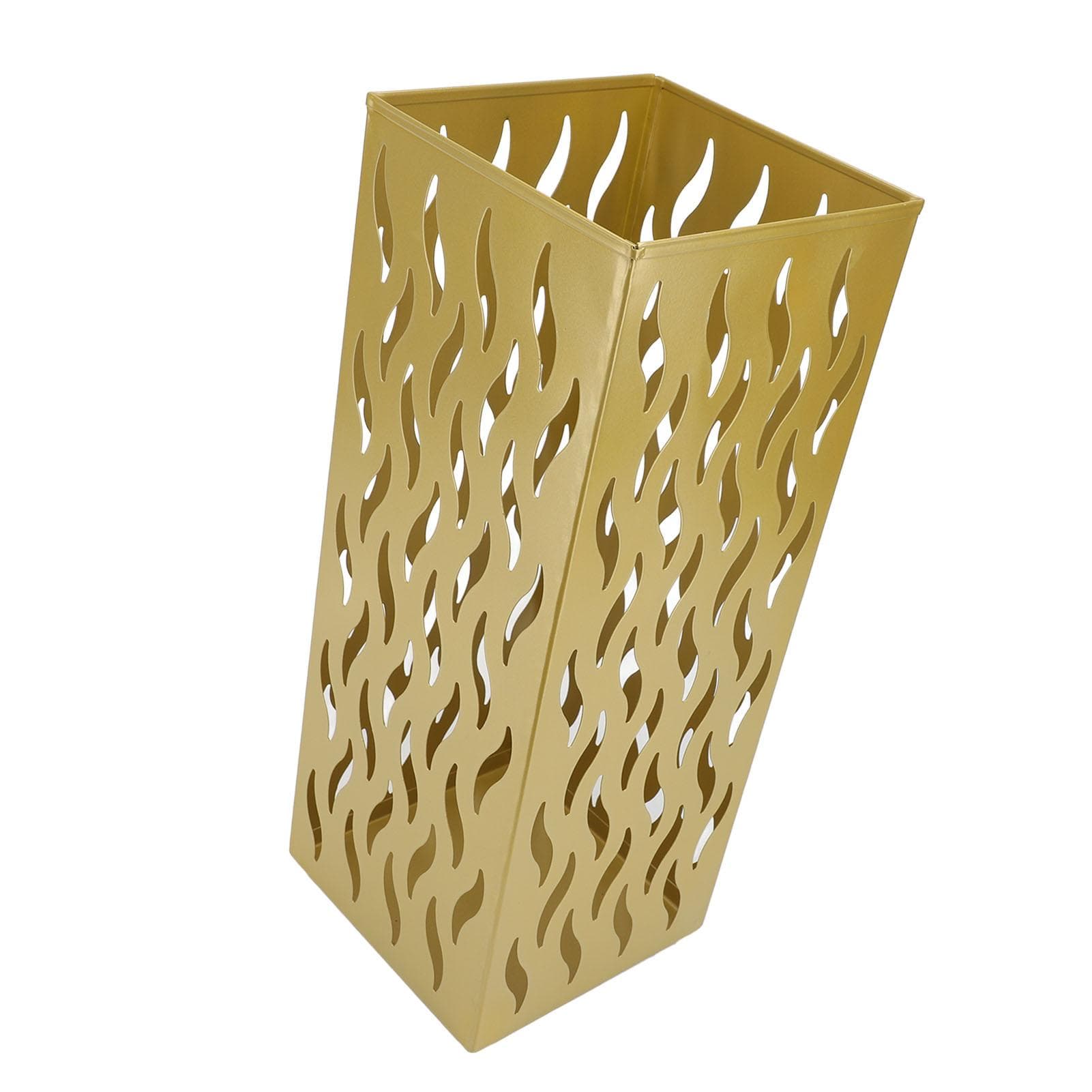 Entryway Umbrella Stand Fashionable Metal Storage Bucket Indoor Rain Umbrella Organizer for Home gold