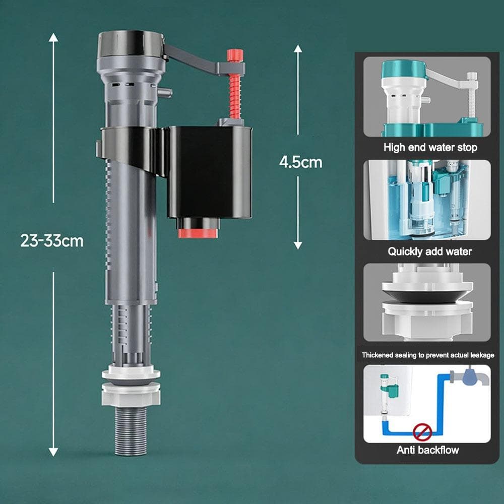 Silent Toilet Cistern Fill Valve Adjustable Water Tank Inlet Valve Toilet Accessories 02