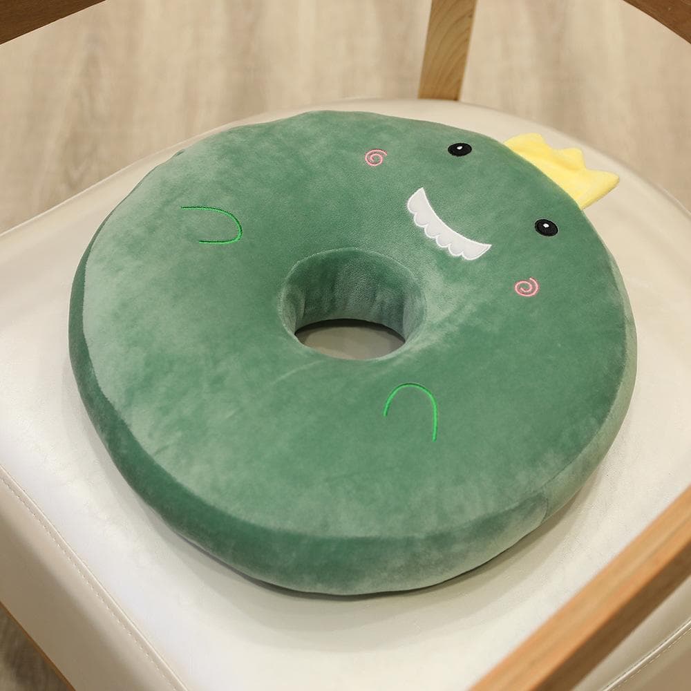 Cartoon Fruit Donut Seat Cushion Husky Dinosaur Office Butt Cushion Winter Warm Student Chair Cushion 38*38*8cm
