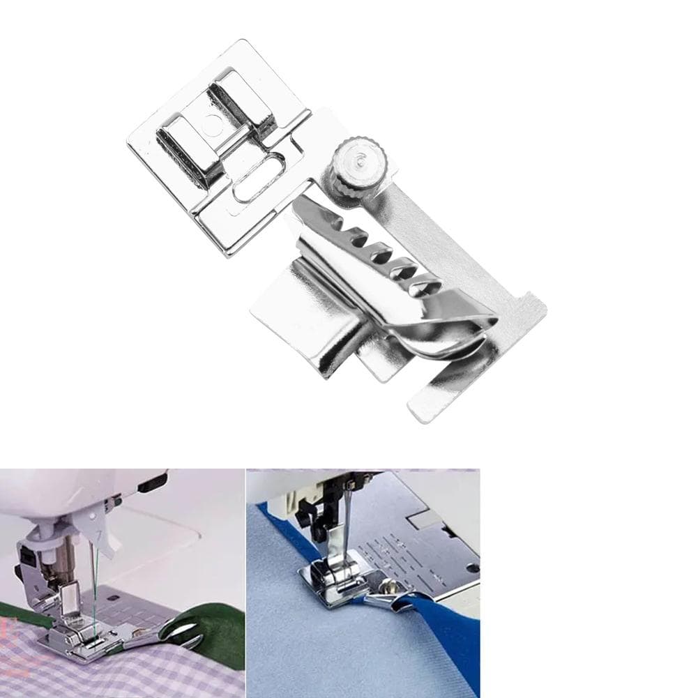 Household Sewing Machine Bias Tape Binder Metal Presser Foot Accessories For  Singer Janome silver