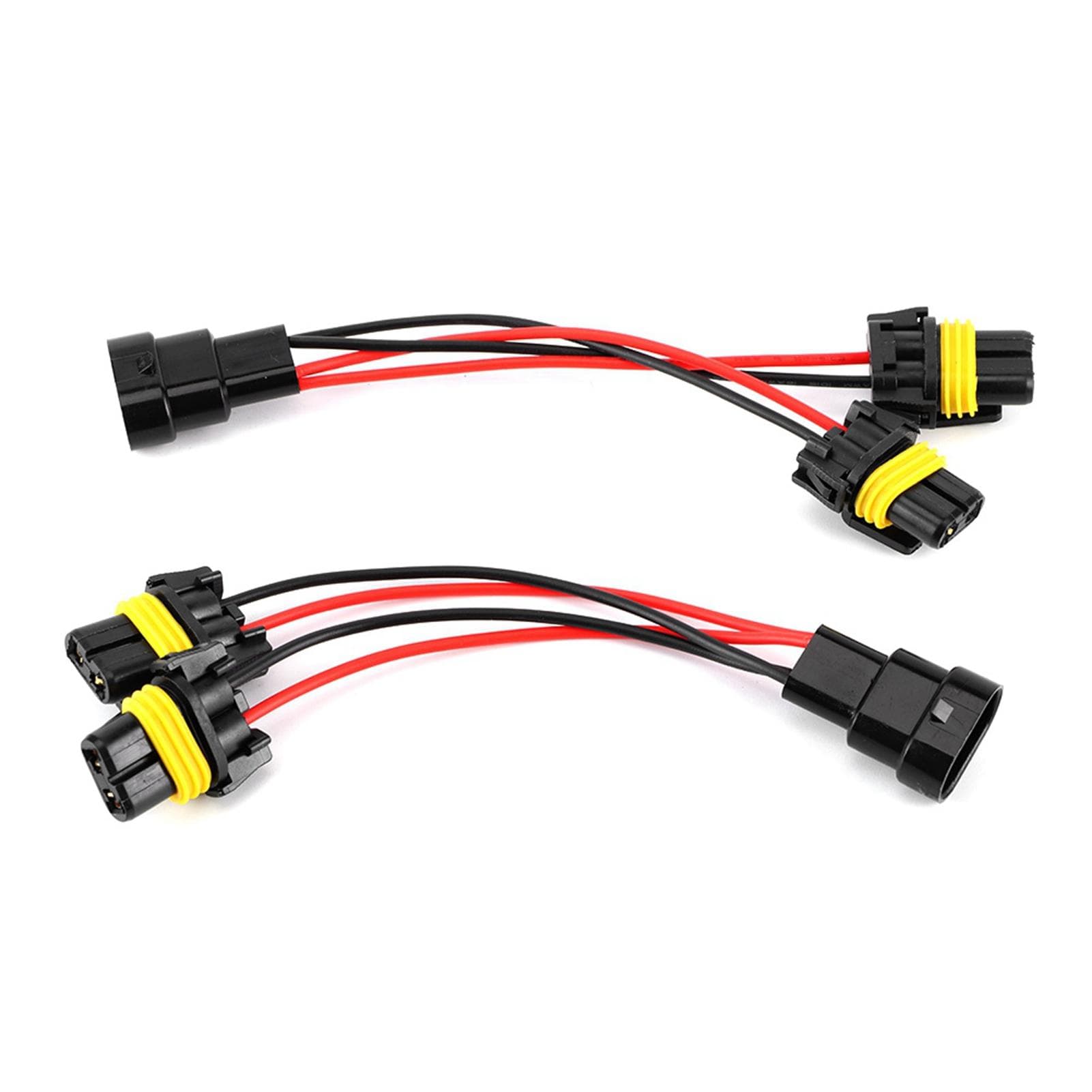 2Pcs 90059006 Male to Female One To Two Splitter Wires Harness for Car Headlights Retrofit