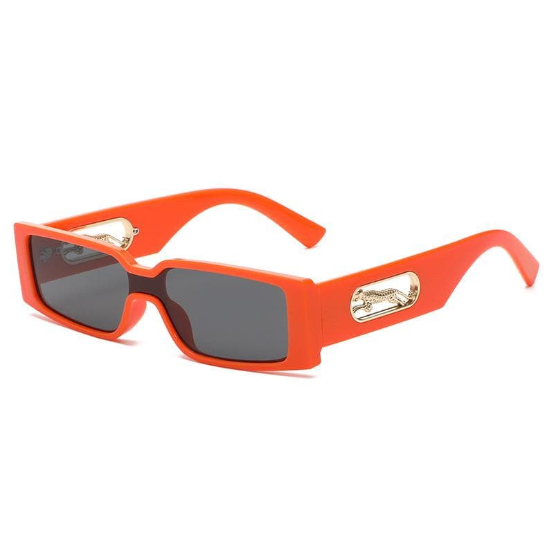 New Style Personalized Small Frame Leopard Head Sunglasses Fashionable Street High-end Women 3041 M430