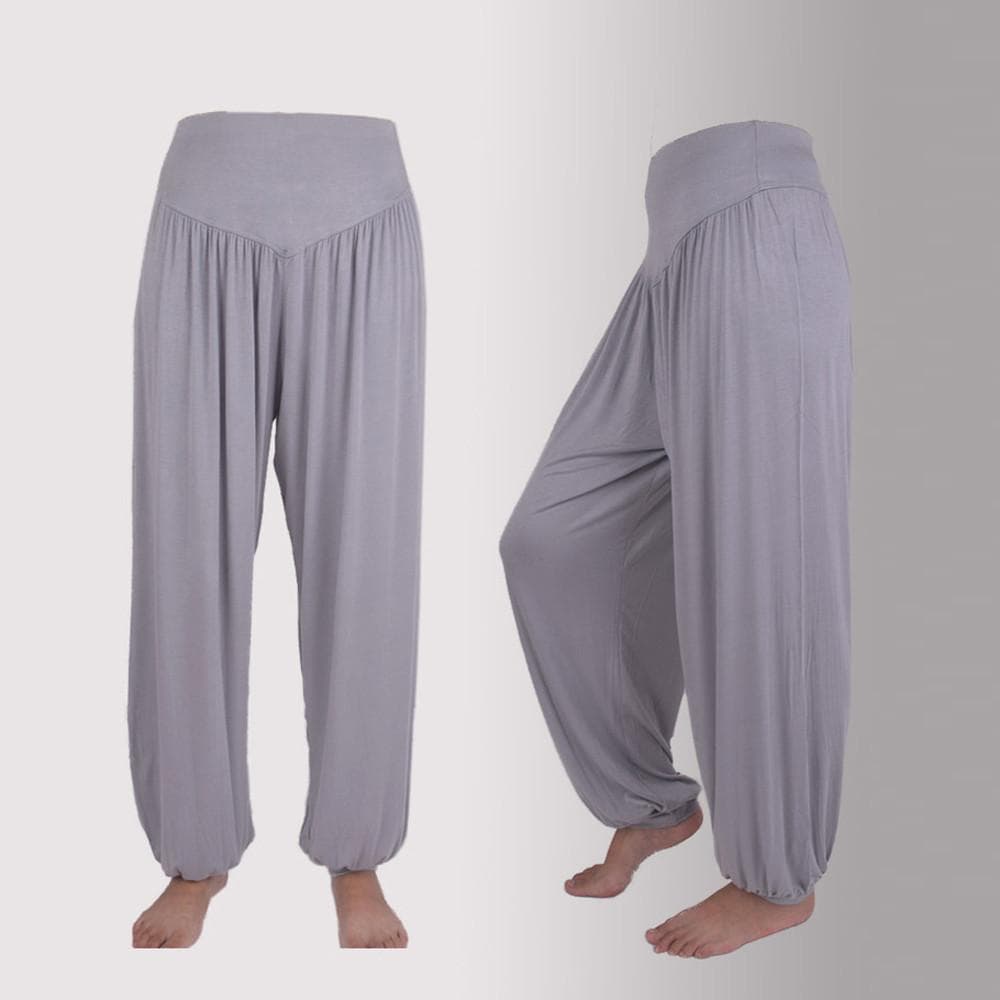 Womens Sports Fashion Elastic Loose Modal Cotton Soft Yoga Dance Harem Pants S
