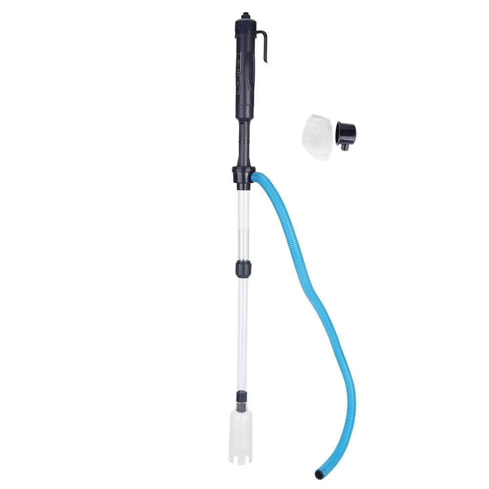 Electric Fish Tank Aquarium Gravel Cleaner Vacuum Sand Washer Cleaning Pump Device white
