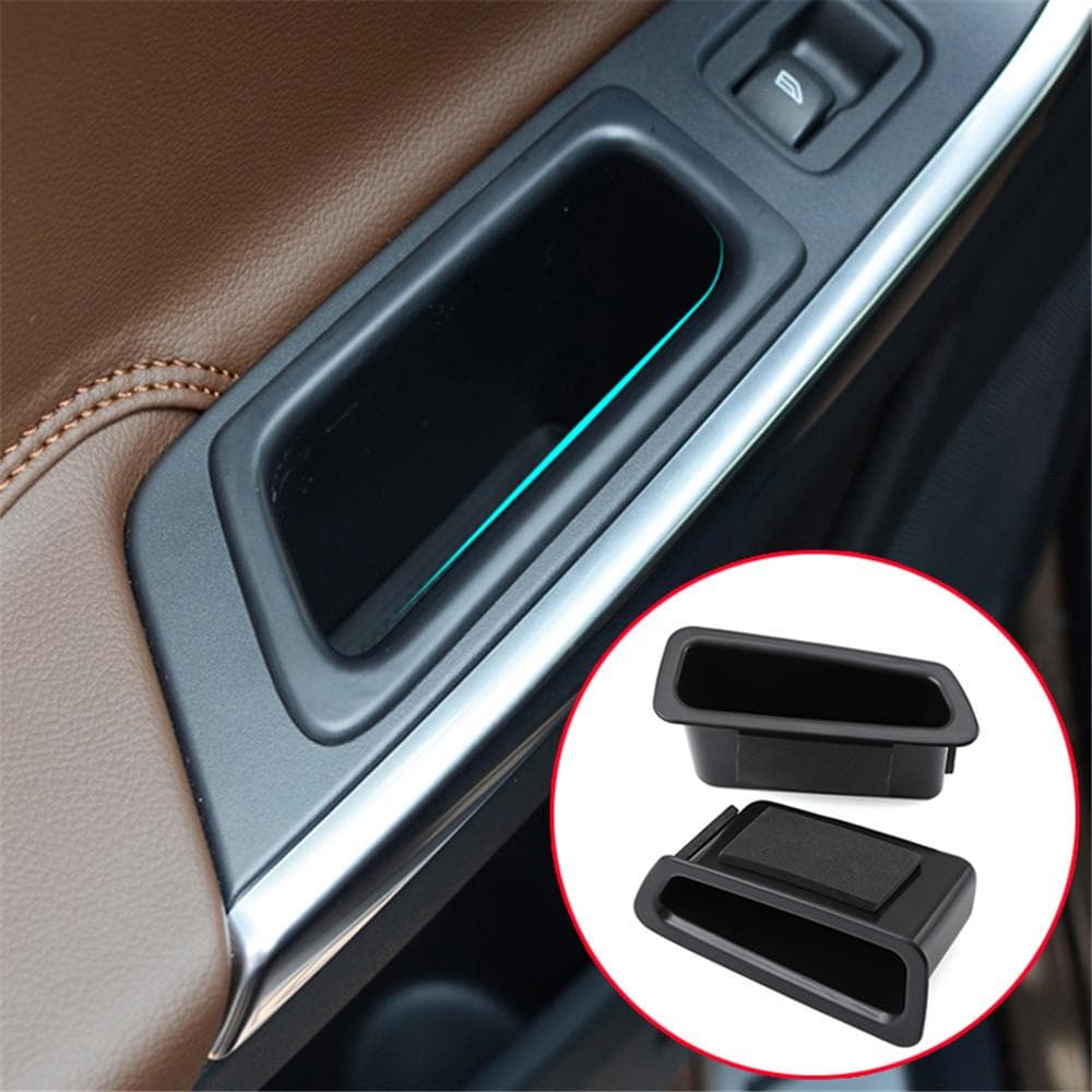 2pcs Front Door Handle Storage Box For Volvo XC60 2009-2017 Storage Box Stowing Tidying