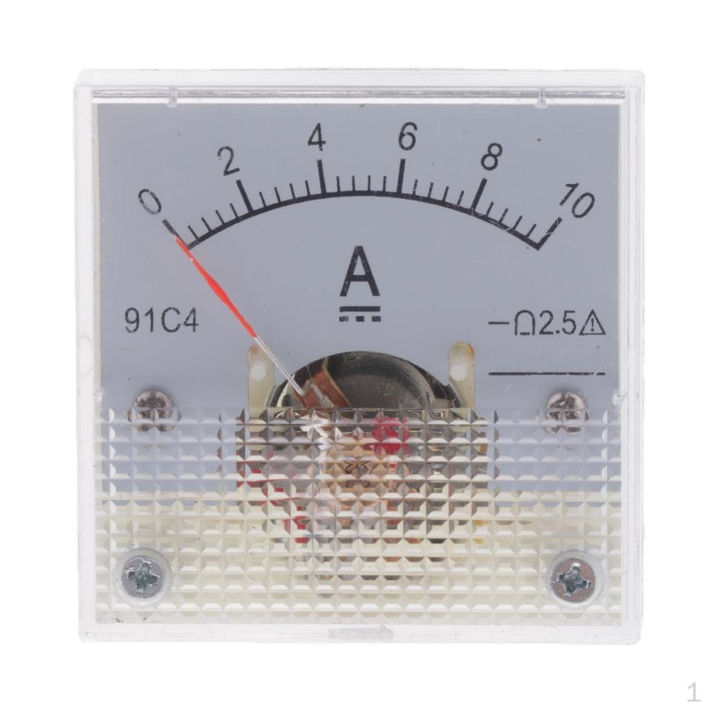 DC Ammeter Analog Panel Meter Amp Current Gauge 2.5% 01A 0-10A