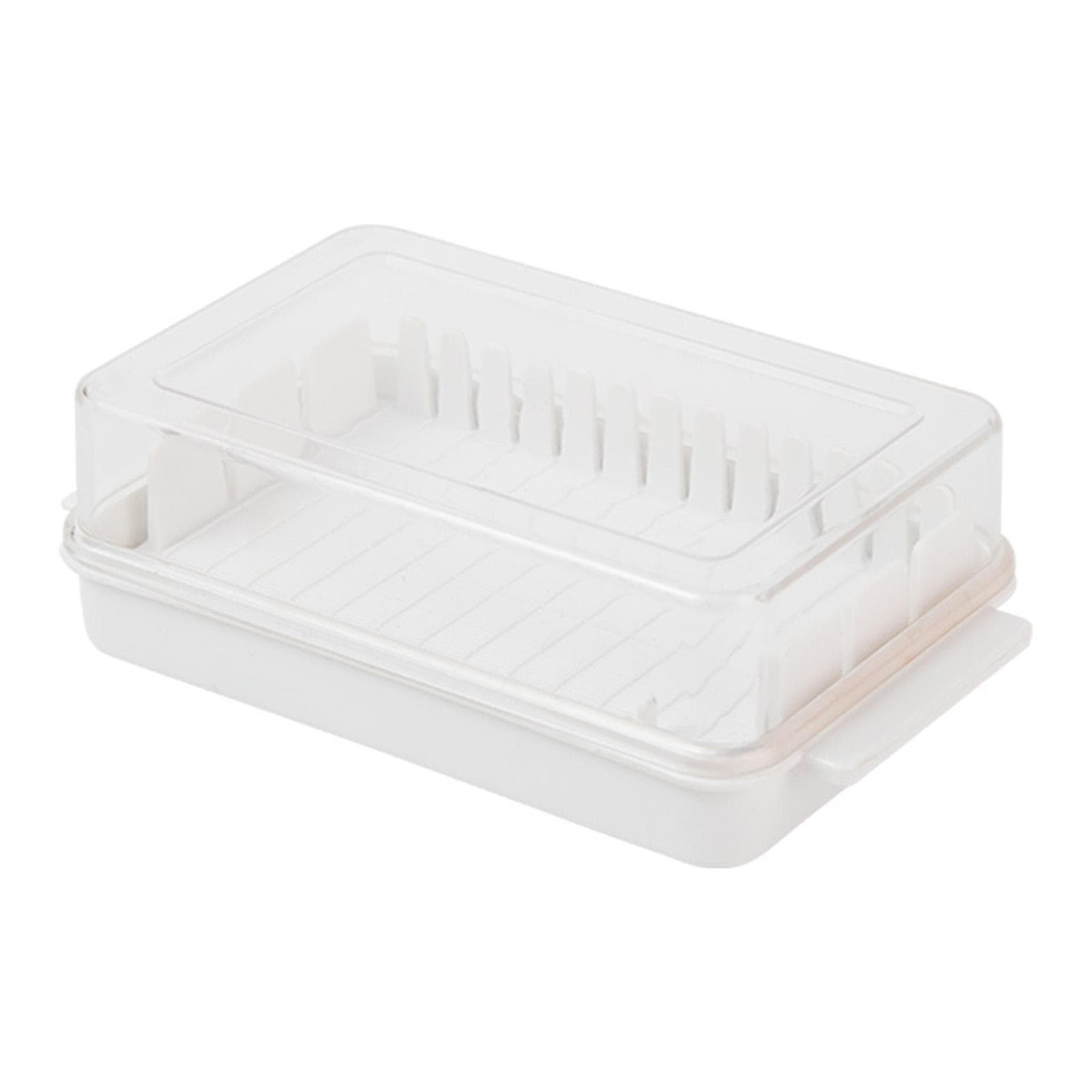 Butter Cutter Box with Lid Plastic Butter Dish Longer Freshness Butter Sealing Storage Container
