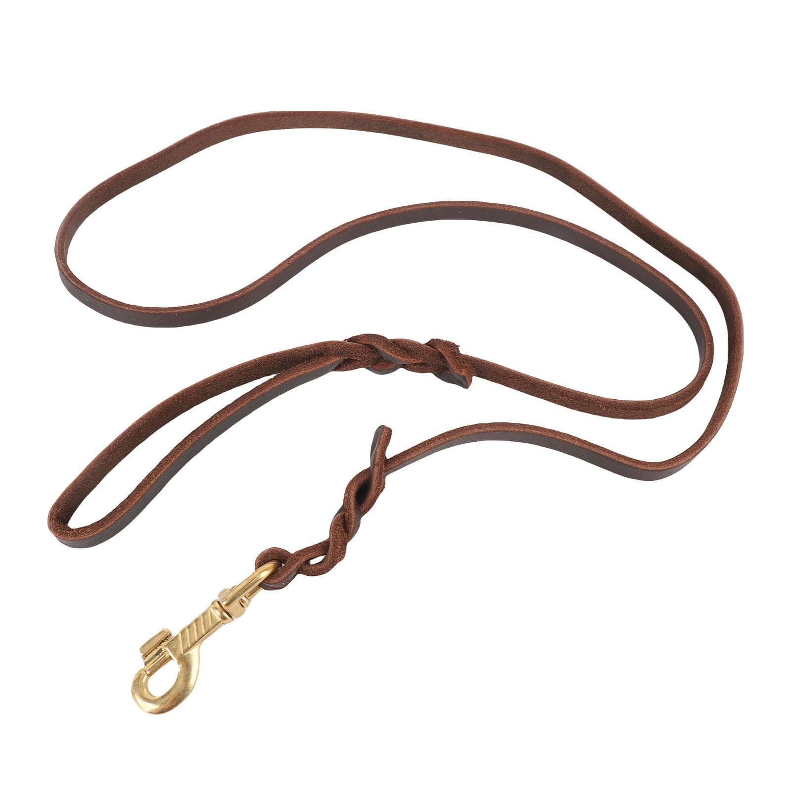 Artificial Leather Dog Leash Soft and Comfortable Pet Training Rope with Snap Hook for Outside