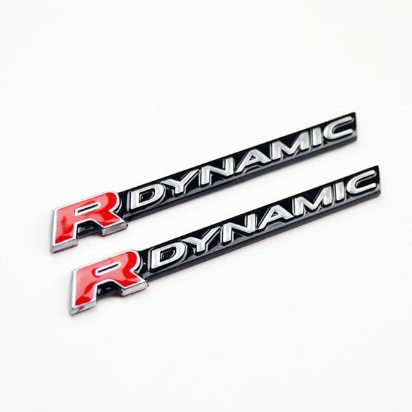 RDYNAMIC Bar Emblem Badge for Range Rover VELAR Sport Edition Car Styling Fender Logo Lower Side Door Decoration Sticker silver