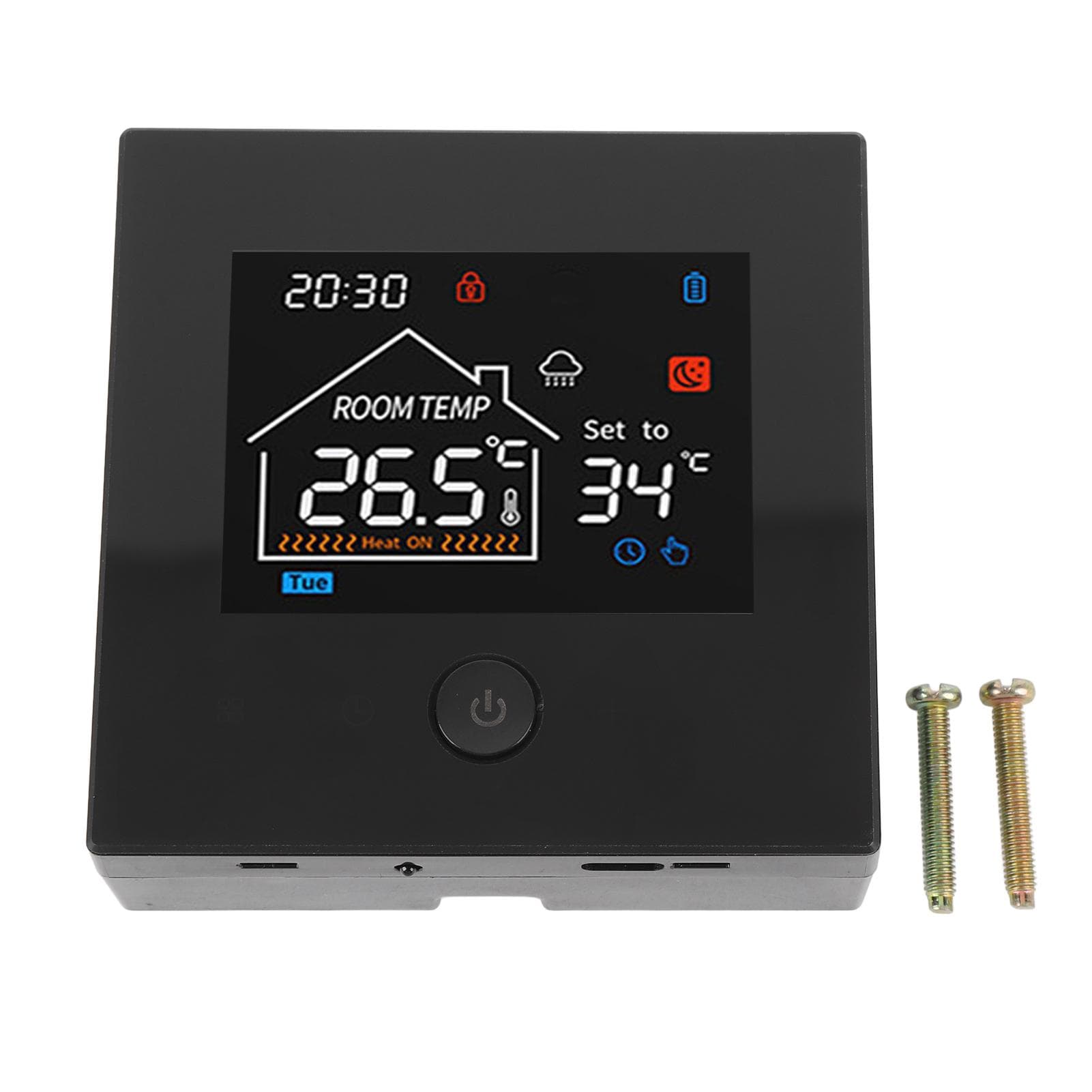 Smart Home Thermostat Battery Powered Wall Hanging Furnace Programmable Smart Temperature