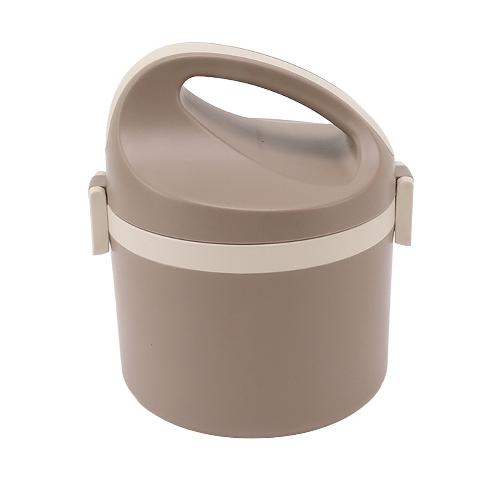 Bento Lunch Box Stainless Steel Insulated Portable Lunch Container Box for School Office Travel L(for 6.5-9kg) brown