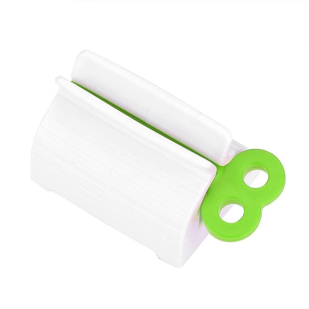 Rolling Tube Toothpaste Squeezer Toothpastes Dispenser Stand Holder for Bathroom (Green) green