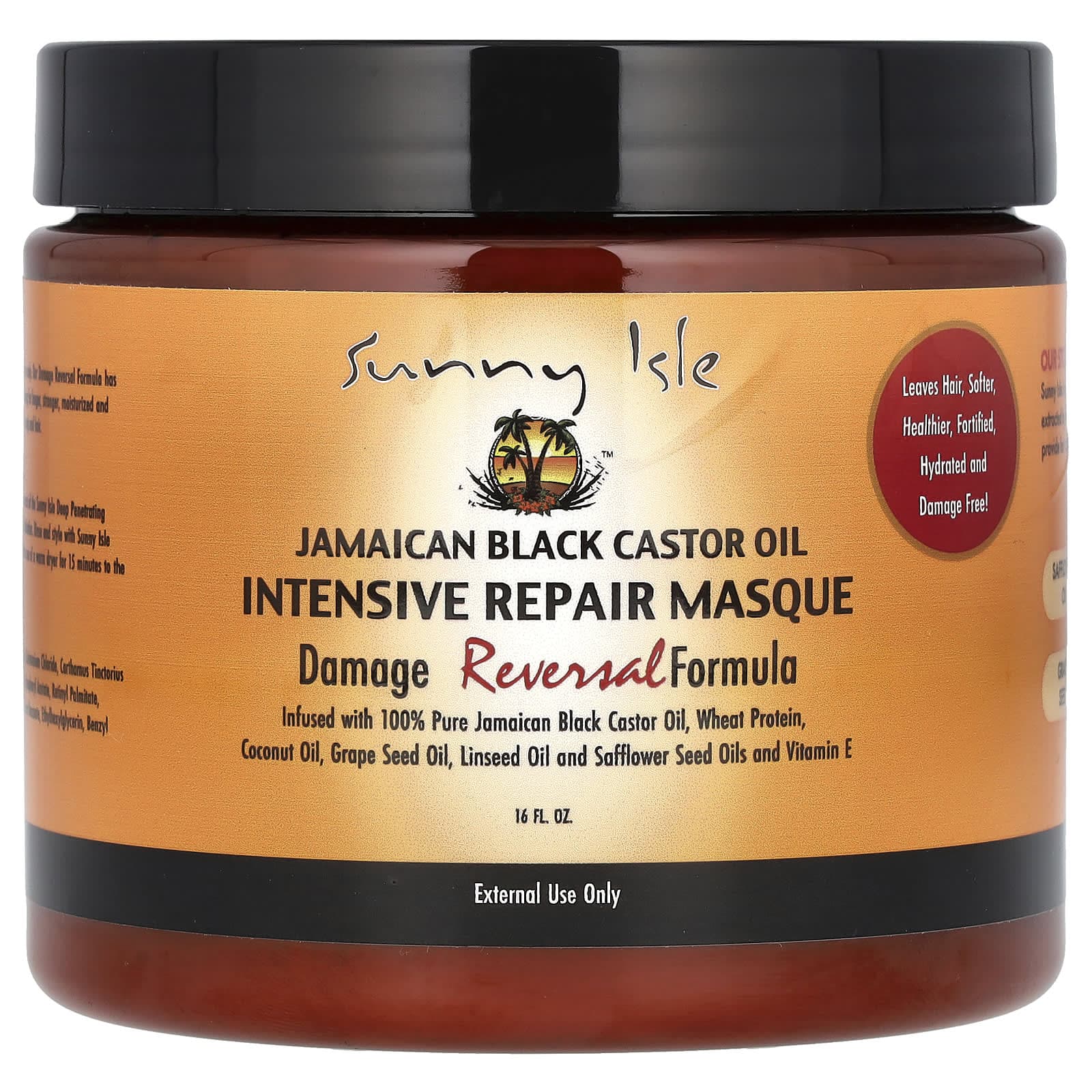 Sunny Isle, Jamaican Black Castor Oil, Intensive Repair Mask, 16 fl oz