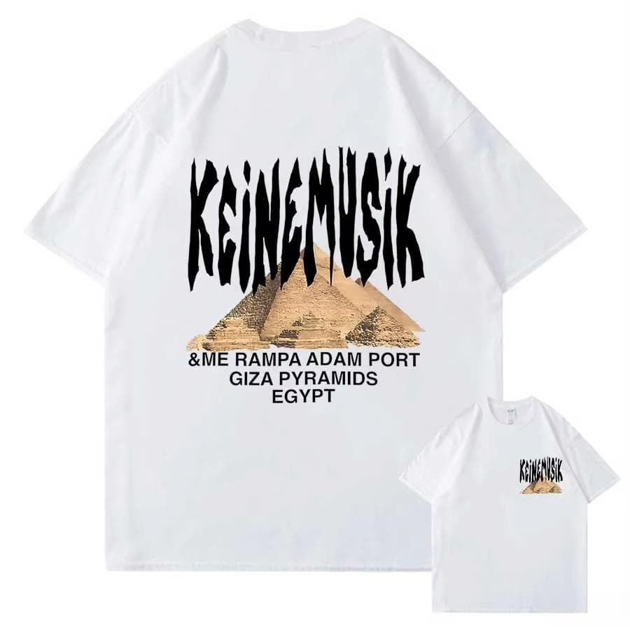 Summer Keinemusik X Pacha T Shirt Men's Women Fashion Streetwear Cotton Short Sleeve Tee Hip Hop Sportwear Oversized Casual Tops L