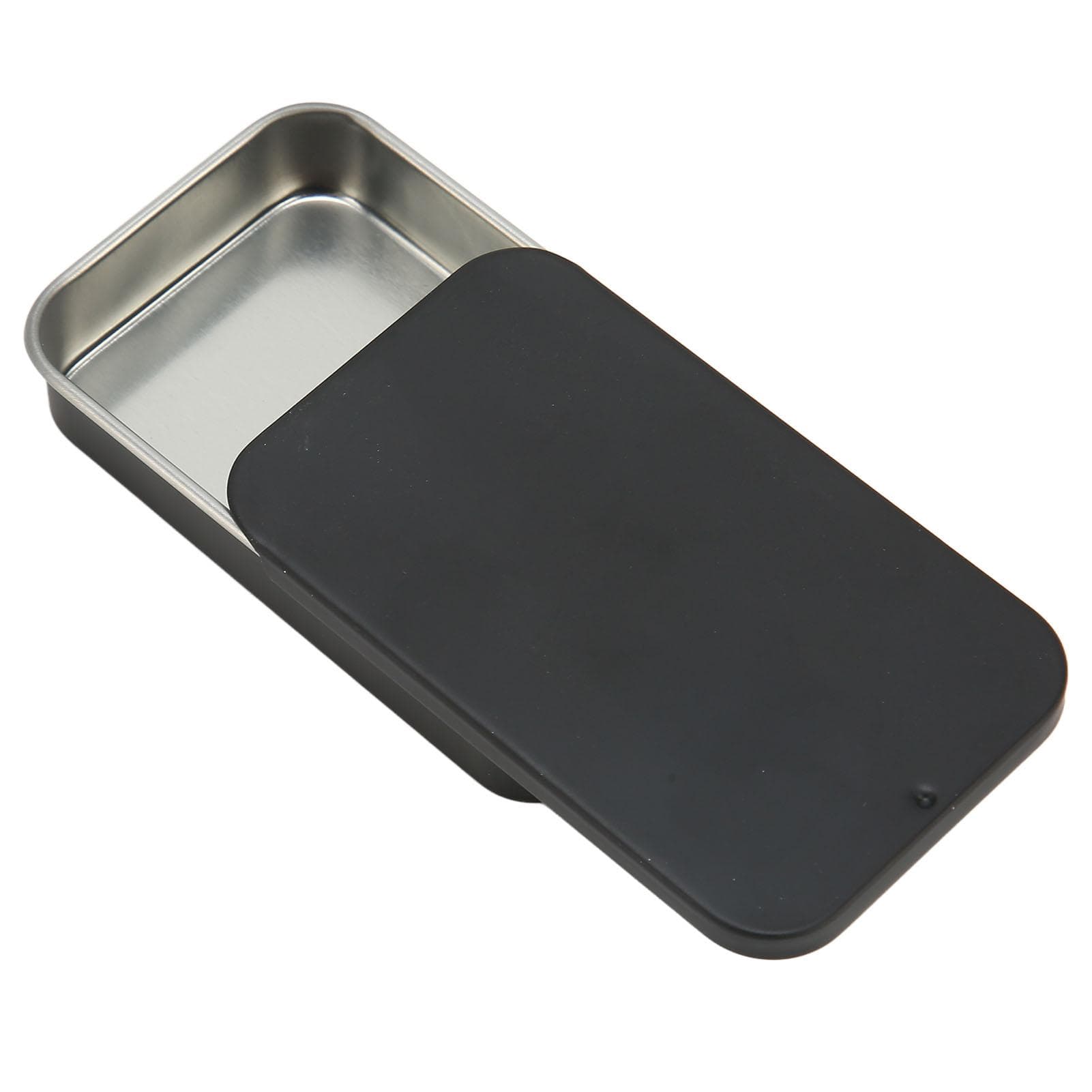 Bird Feeding Handheld Feeder Portable Bird Training Food Iron Jar Box Case for Outdoor Training black