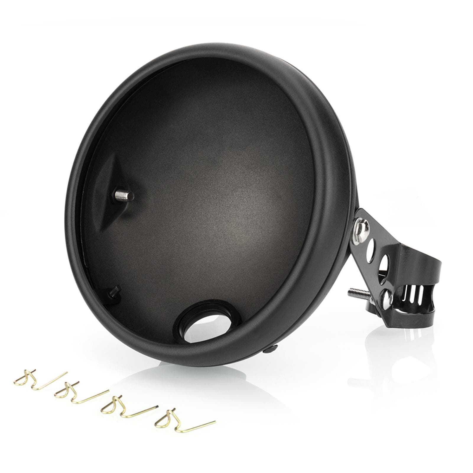 7 Inch Headlight Housing Bracket+Headlight Cover Universal Headlamp Shell 35mm to 43mm Front Shock Headlight Housing