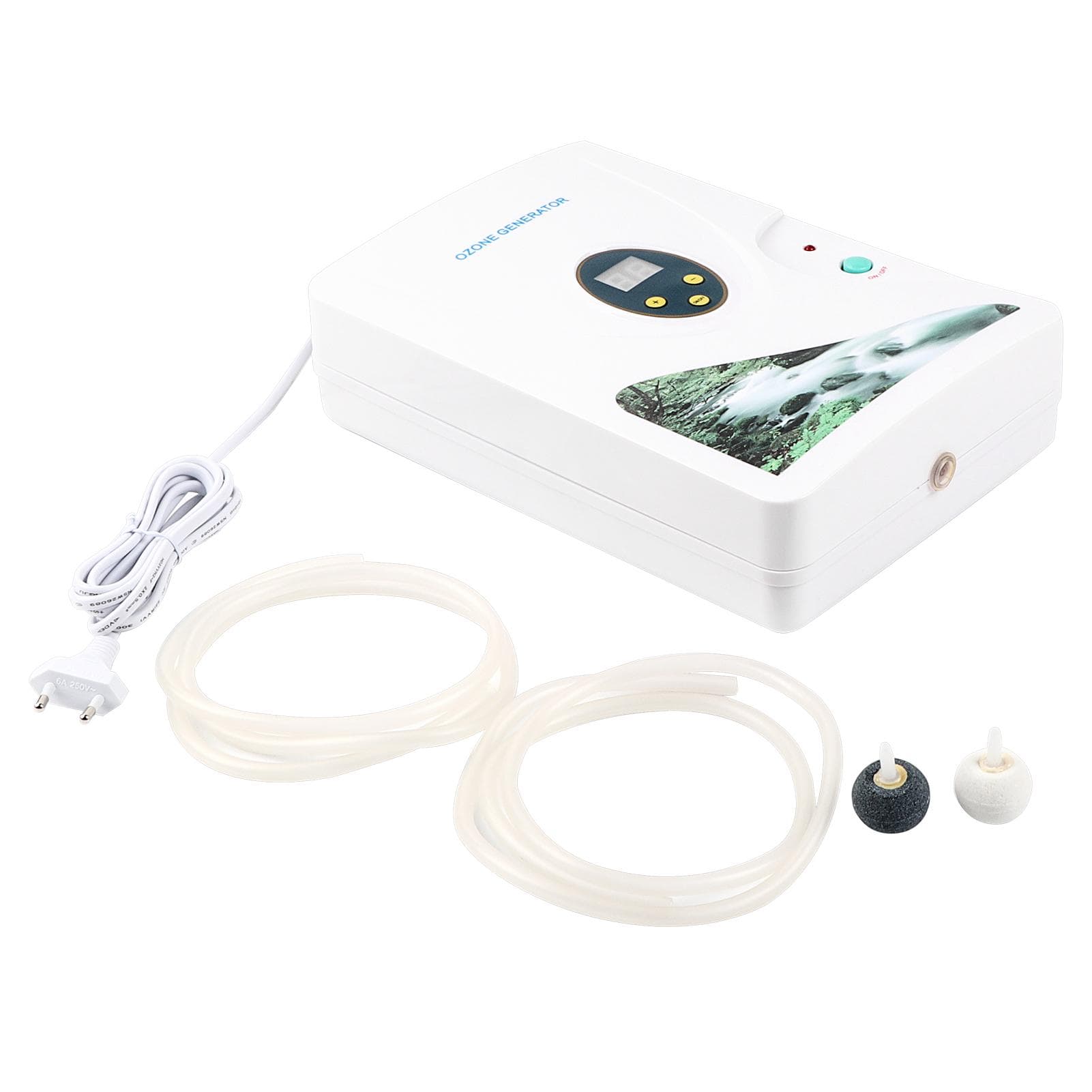 MultiPurpose Ozone Generator and Purifier Air Water Oil Ozonator,Ozone Machine for Water Fruit black