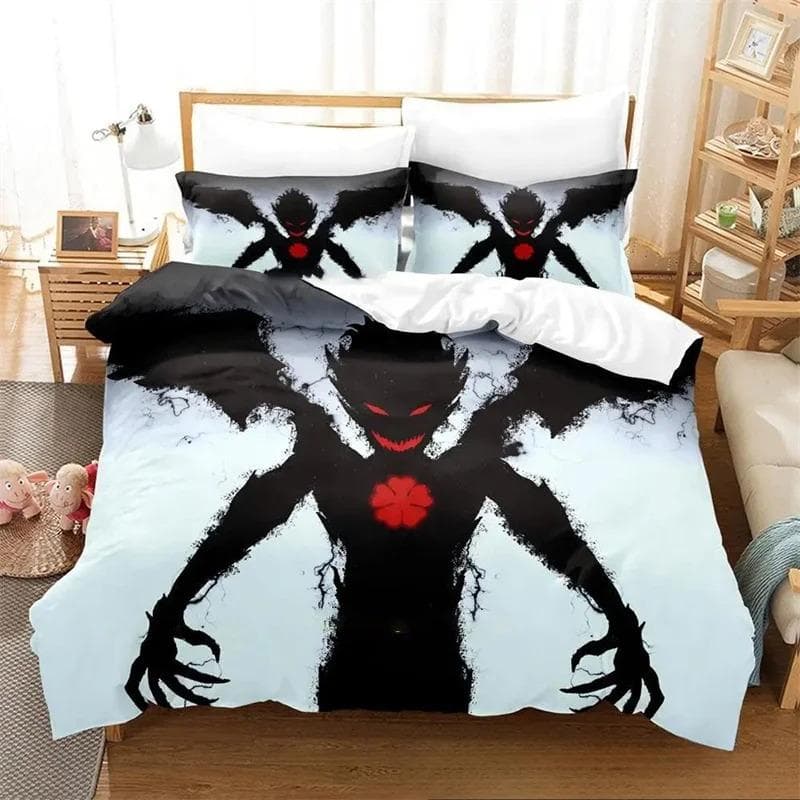 3D Printed Anime Black Clover Bedding Sets exquisite bed supplies set duvet cover bed comforter set luxury birthday gift 70x133cm 2pcs