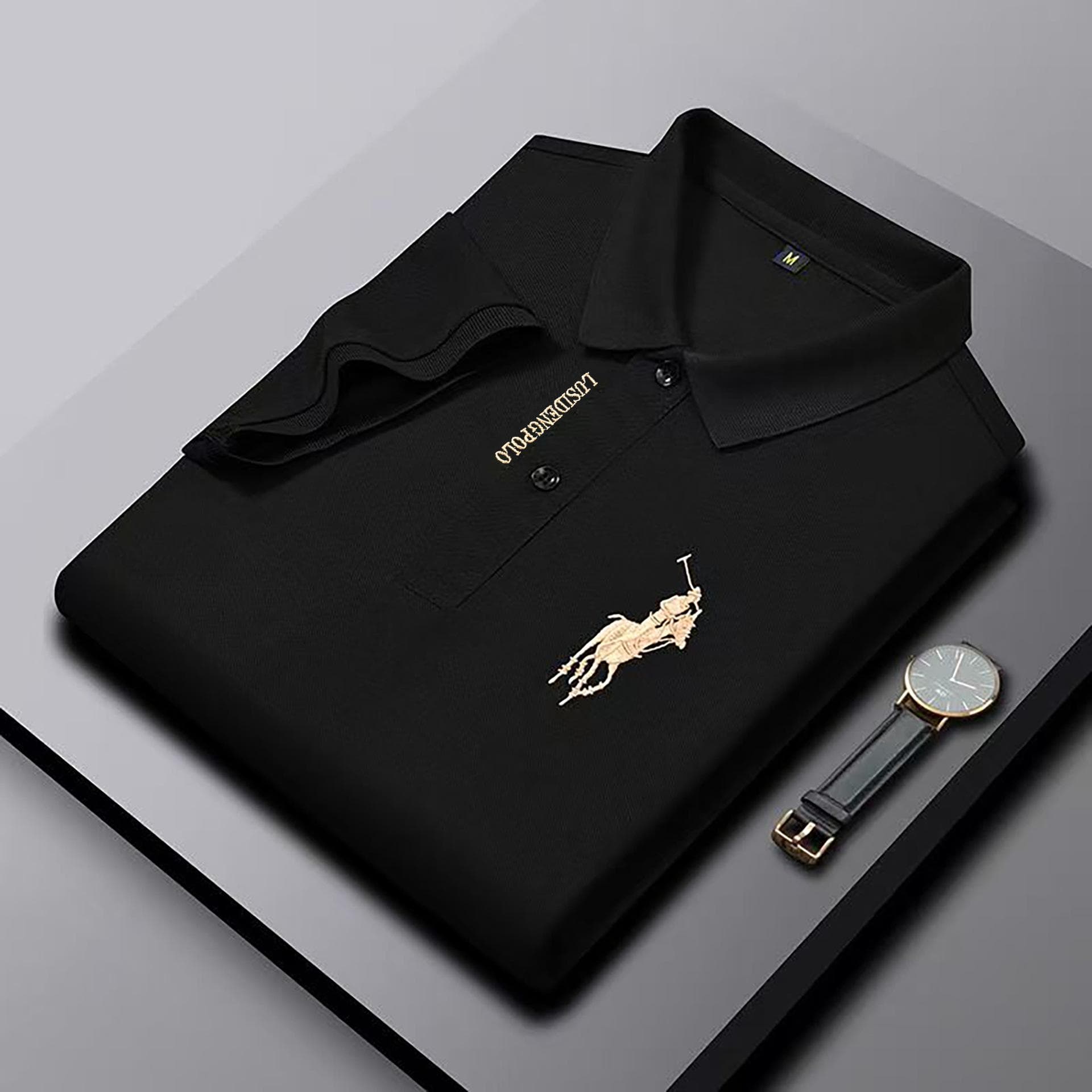Men's Polo Shirt Summer Short Sleeve T-shirt Men's Bottoming Shirt Casual Embroidered Polo Shirt XXL