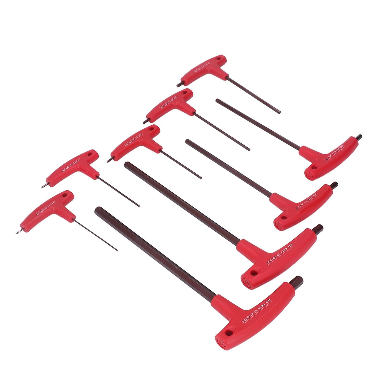 9PCS Hex Key Set Metric T Handle Corrosion Resistance S2 Screw Tightening Tool for Vehicle Repair