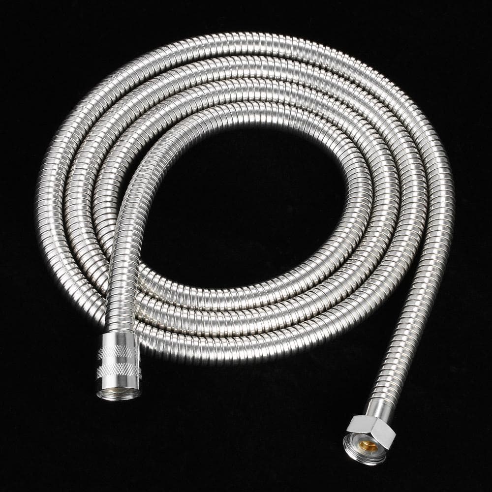59 Inches Shower Hose Flexible Stainless Steel Tube for Handheld Shower Head Extra Long Explosion 79 Inches silver