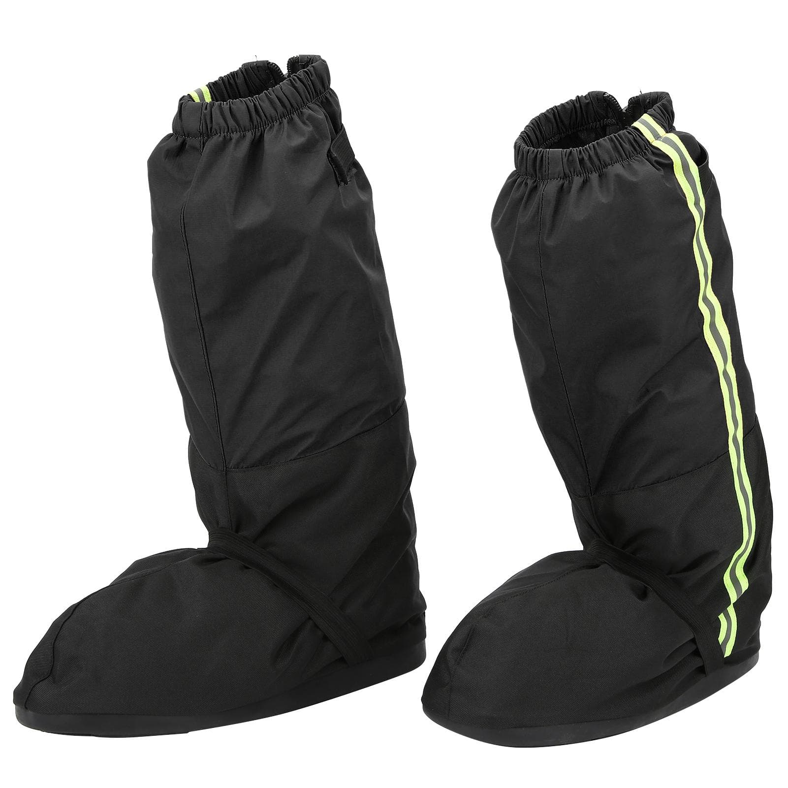 Outdoor High Tube All Wrap Shoe Cover Hiking Waterproof SandProof Foot Cover with Net Bag(Black )