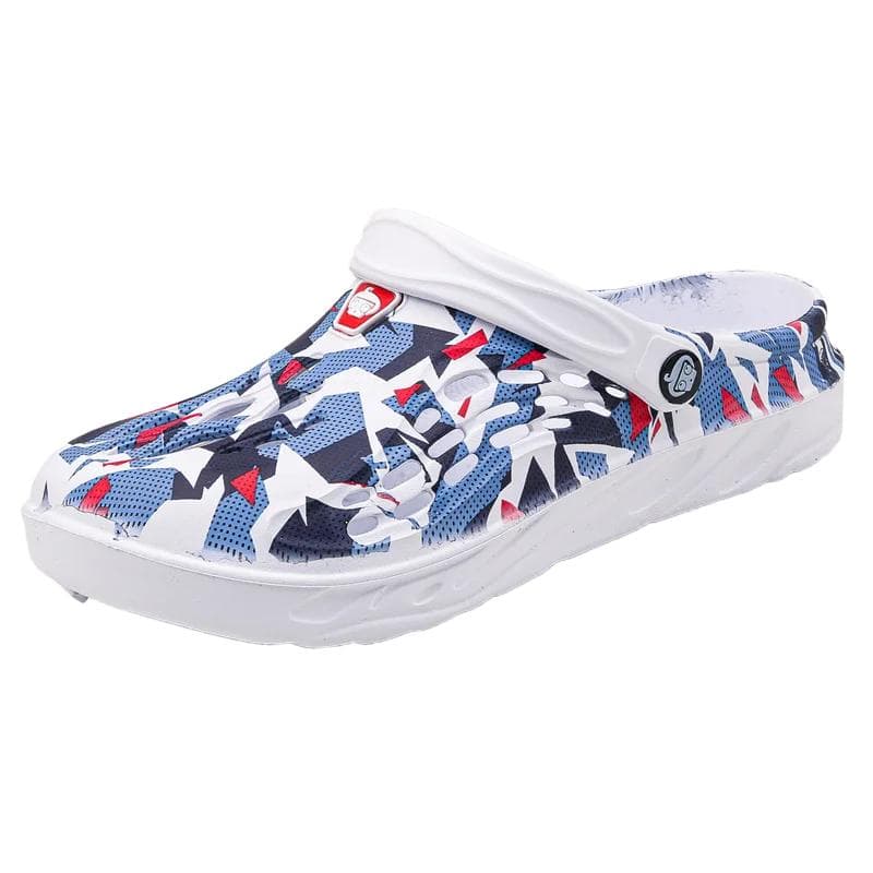 Slipers Men's Summer Shoes Sale Flat Sandals Man Summer 2024 Mens Sandals Genuine Leather Shiatsu Slippers for Men Sandel Sandal 40