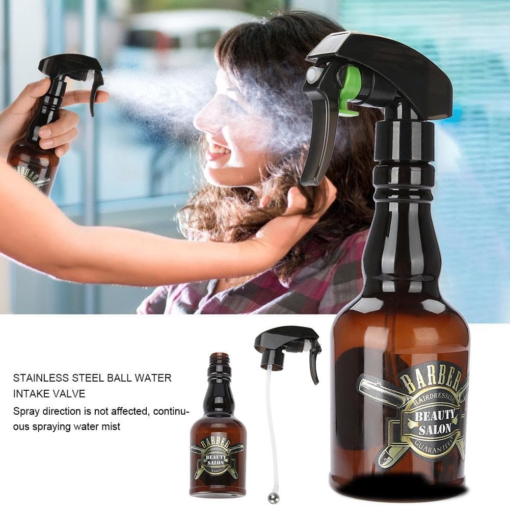 Hairdressing Spray Bottle Salon Barber Hair Tools Water Sprayer (Brown) brown