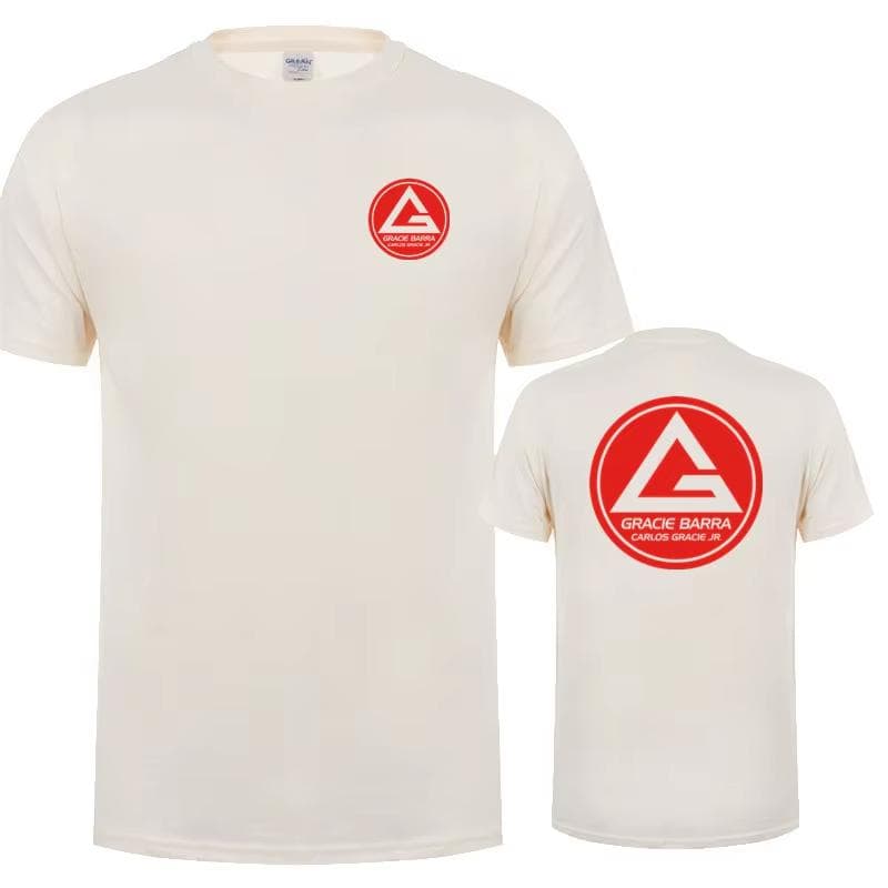 Gracie Barra Carlos GR Brazilian Jiu Jitsu T Shirt Summer Men O Neck Cotton Short Sleeve Tshirts Fashion Cool Tops Tee XXXXL