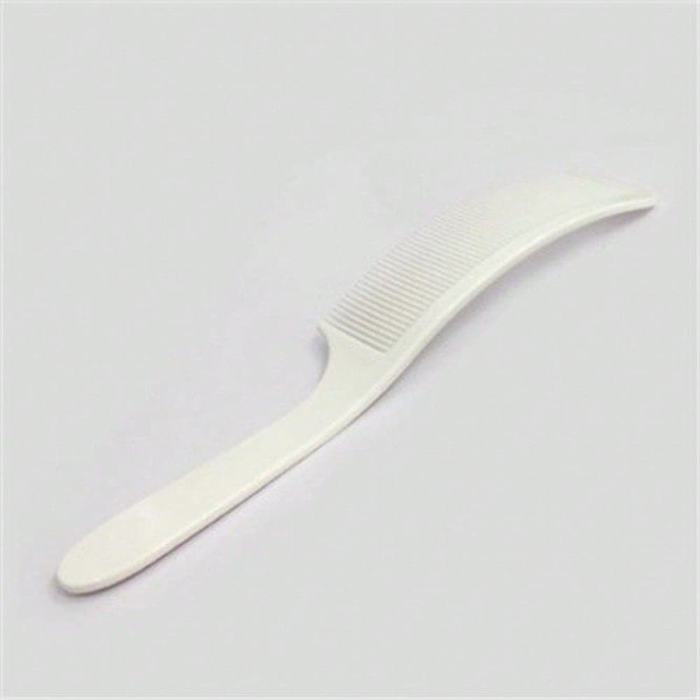 1pcs Ultra-Thin Curved Flat Comb, Hairstylist Specific Hair Comb, Home Hair Styling Comb, Professional Hair Cutting Tool white