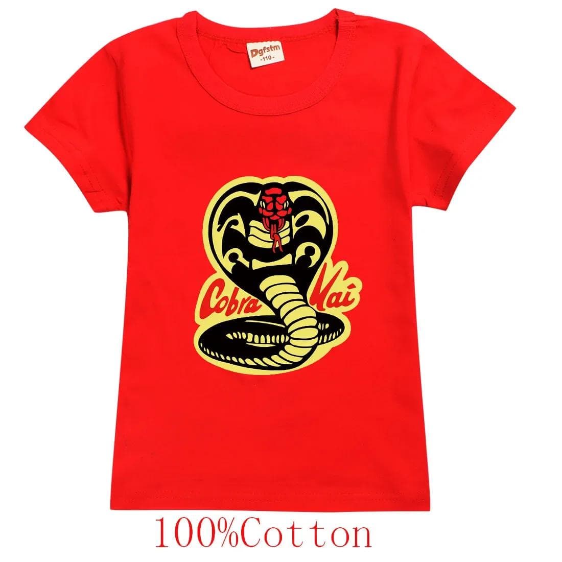 New Summer Fashion Cobra 3D Printed T-shirt Casual Kids Short Sleeve Boys Girls Kids Cool Street Wear Loose Crewneck T-shirt Top 150