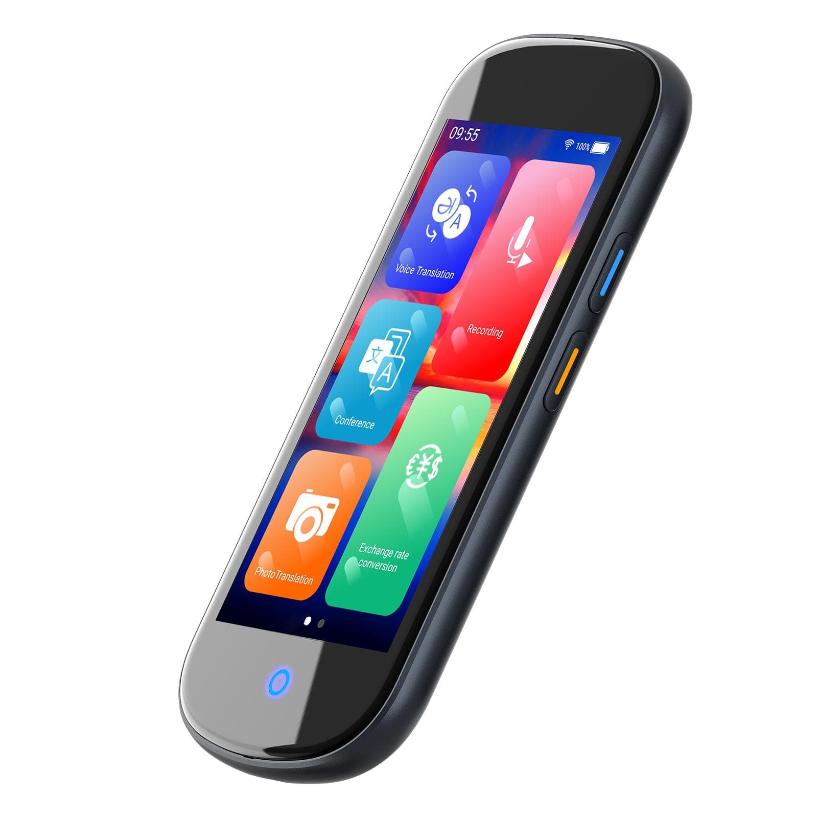 Language Translator Device TwoWay Instant Translator 130+ Languages with 4.0  Touchscreen Portable gray