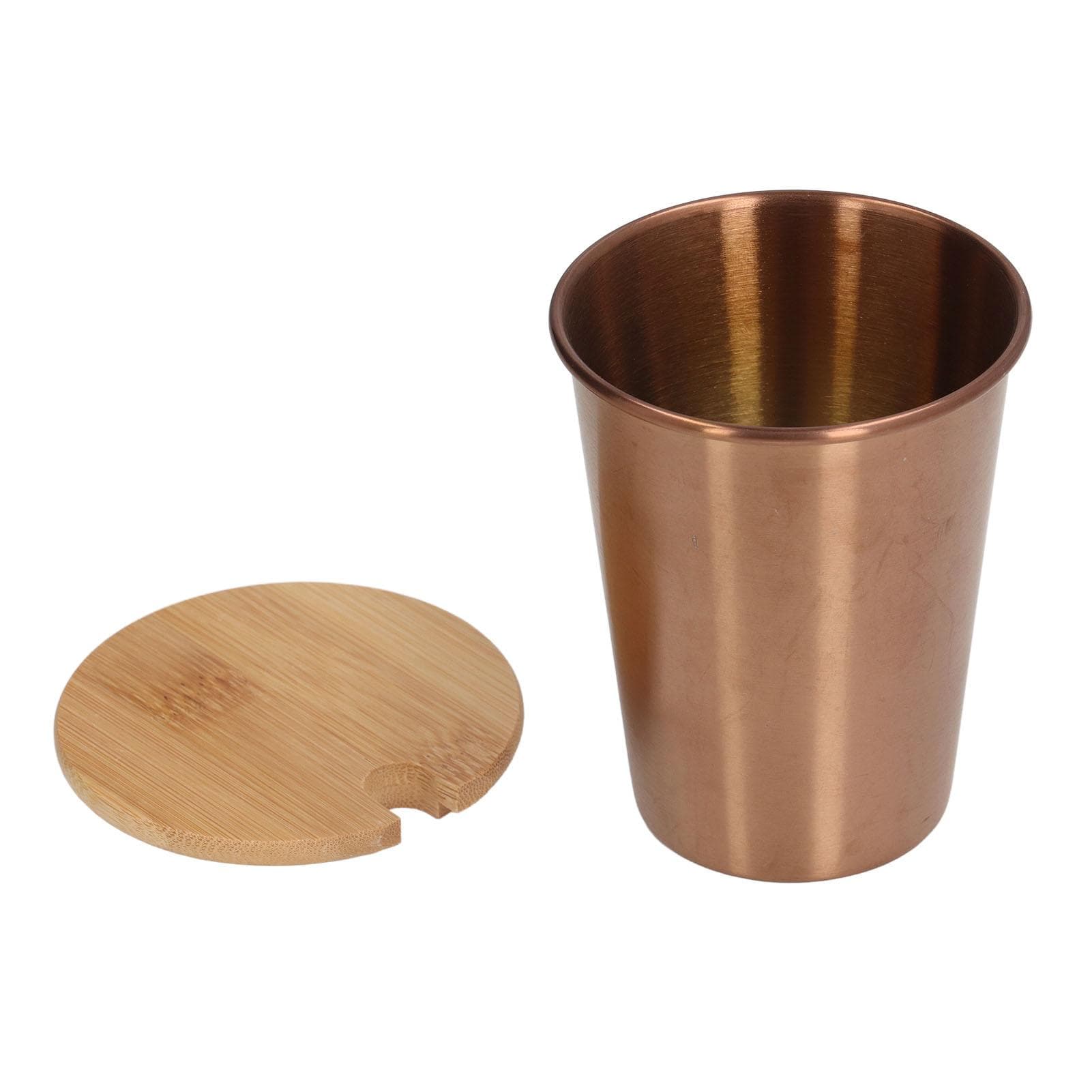 350ML Portable Single Layer Stainless Steel Mug with Lid Stackable Coffee Beer Milk CupRose Gold L(for 6.5-9kg) rose gold
