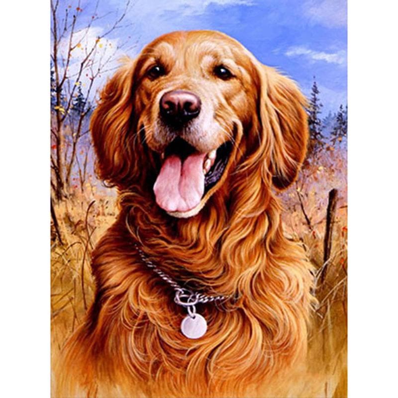 Diamond Painting Dog Full Drill 5D DIY Picture Of Rhinestone Diamond Embroidery 20X30CM