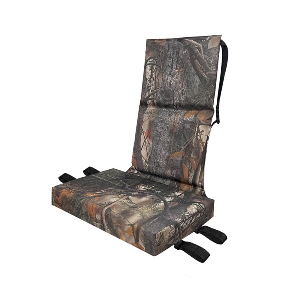 Zippered Tree Stand Seat Cushion with Adjustable Strap Camouflage Hunting Seat Cushion for Outdoor