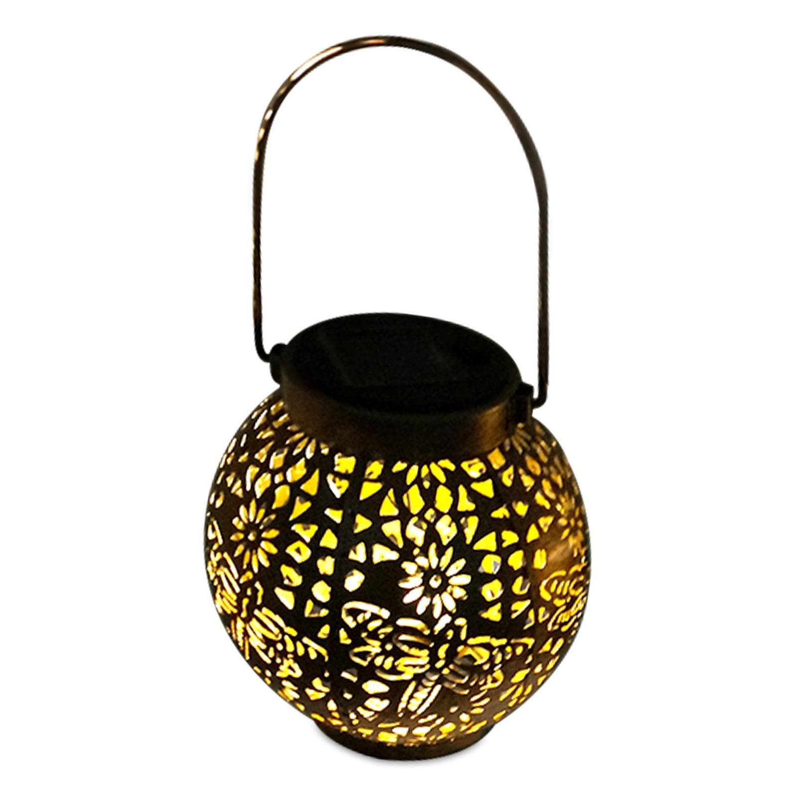 Patio Lawn Spherical Skeleton Projection Lamp Metal Butterfly Dragonfly Hummingbird Lights Dragonfly
